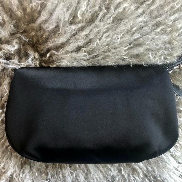 COACH AMANDA Black Satin Wristlet - Picture 9 of 14